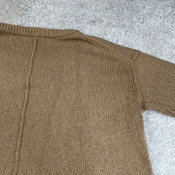Free People Brookside Tunic Sweater Desert Camel Brown Oversized - Picture 6 of 10